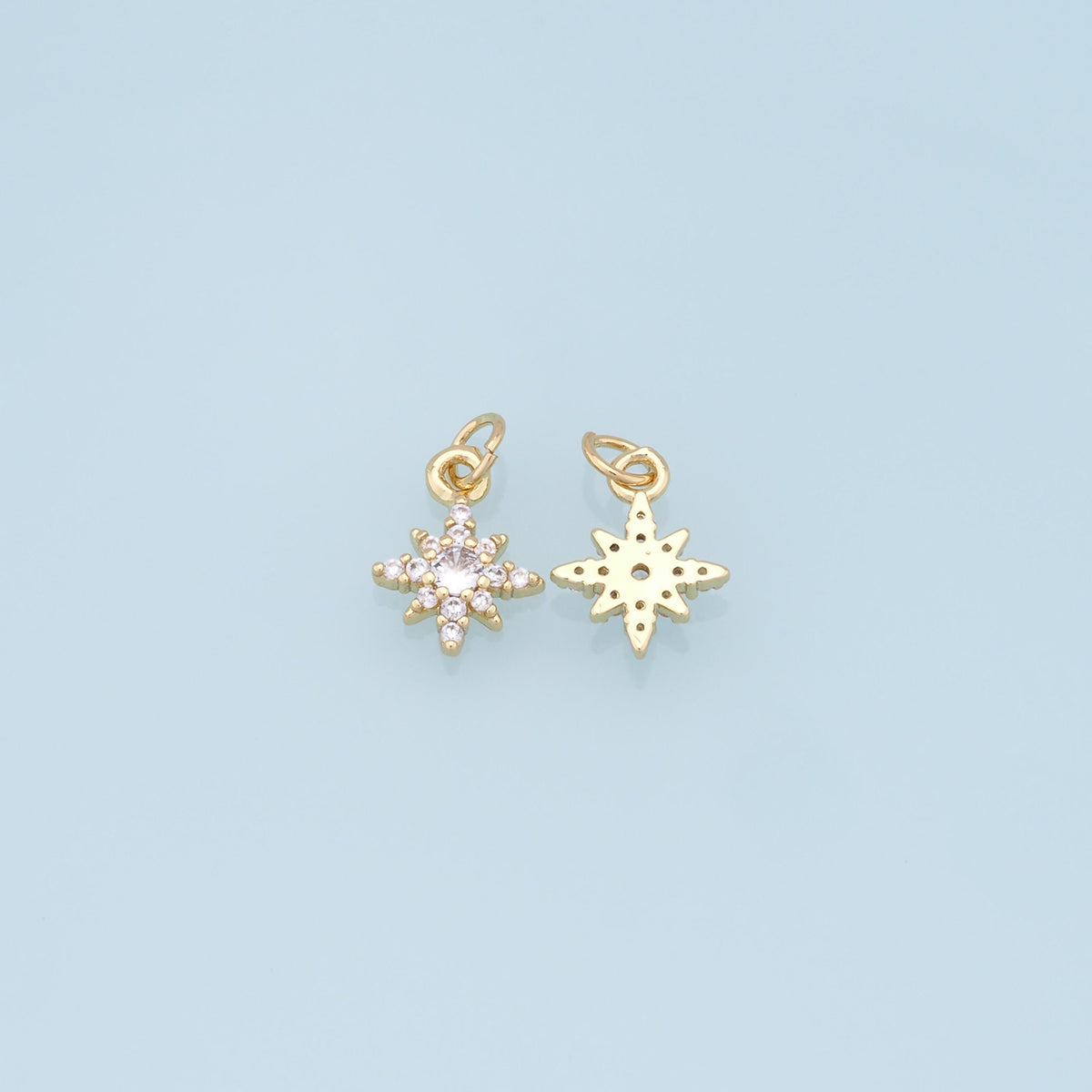 18K Gold Filled Star Charm Pendant for Jewelry Making