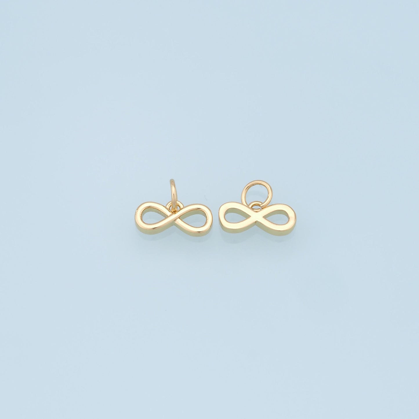 Gold Infinity Charms,18K Gold Filled Infinity Pendant,Good Infinity Charm Bracelet Necklace for DIY Jewelry Making Supply