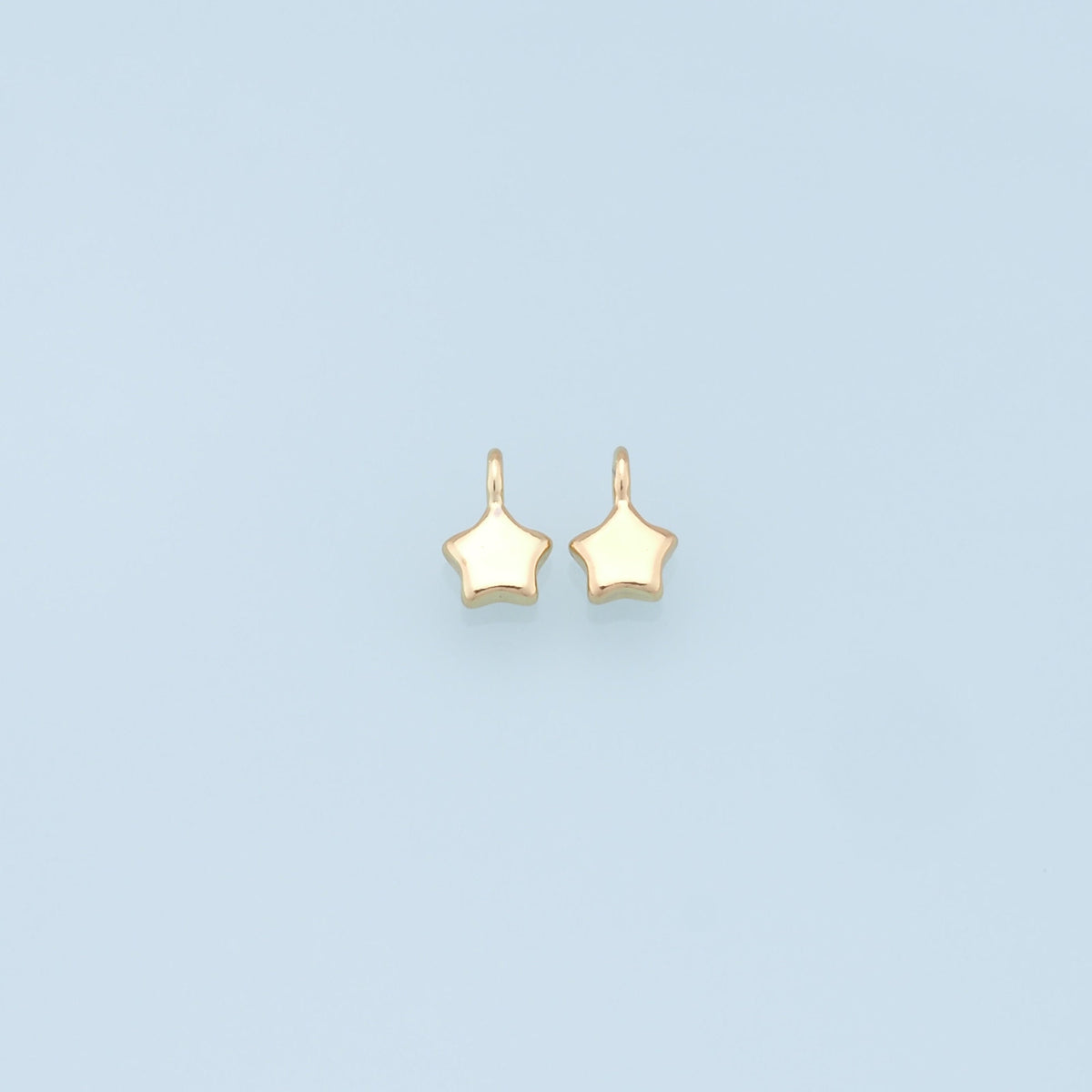 Gold Star Charms,18K Gold Filled Star Pendant,Silver Star Charm Bracelet Necklace for DIY Jewelry Making Supply