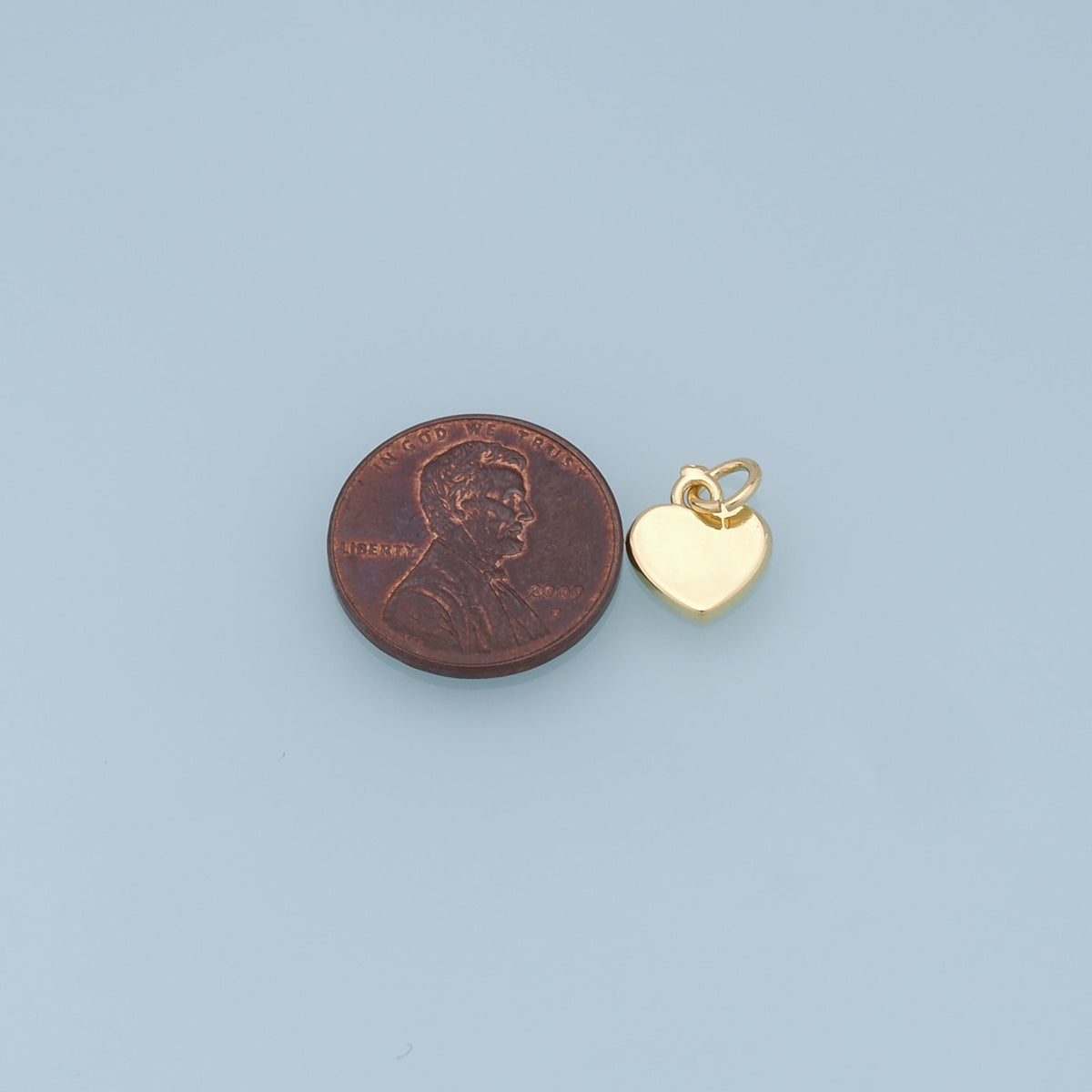 Gold Heart Charms,18K Gold Filled Heart Pendant,Silver Heart Charm Bracelet Necklace for DIY Jewelry Making Supply