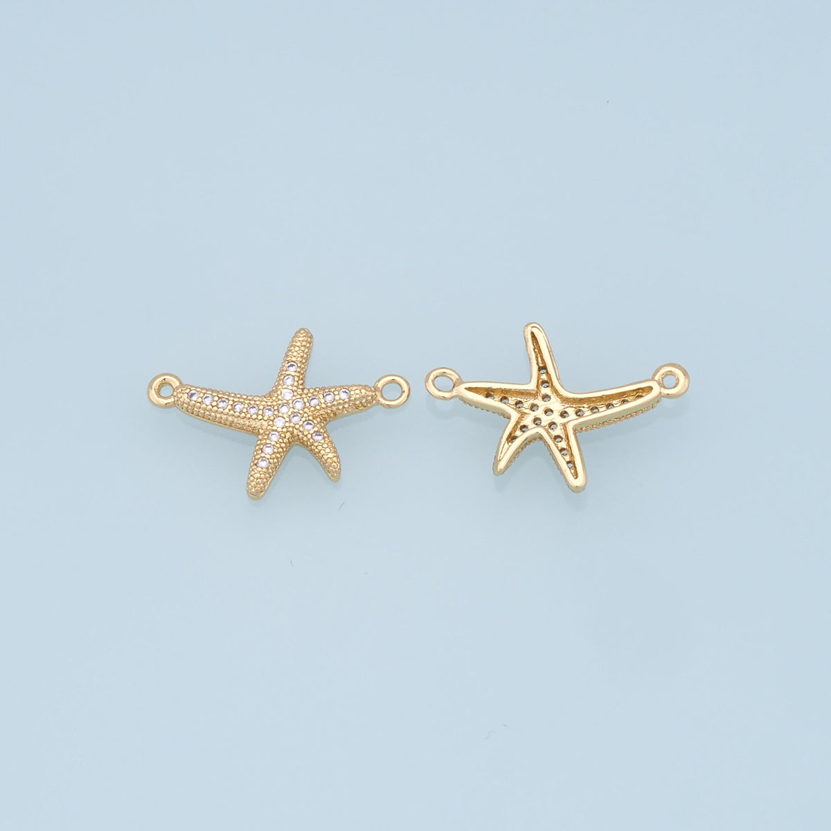 18K Gold Filled Star Connector for Jewelry Making
