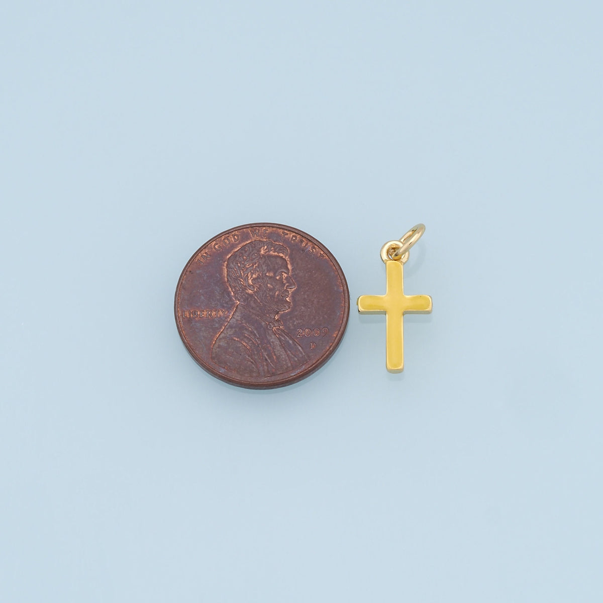 Gold Cross Charms,18K Gold Filled Enamel Cross Pendant,Protect Religious Charm Bracelet Necklace for DIY Jewelry Making Suppl