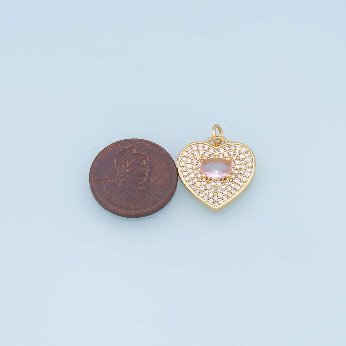 Gold Heart Charms,18K Gold Filled Heart Star Pendant,crystal Heart Charm Bracelet Necklace for DIY Jewelry Making Supply