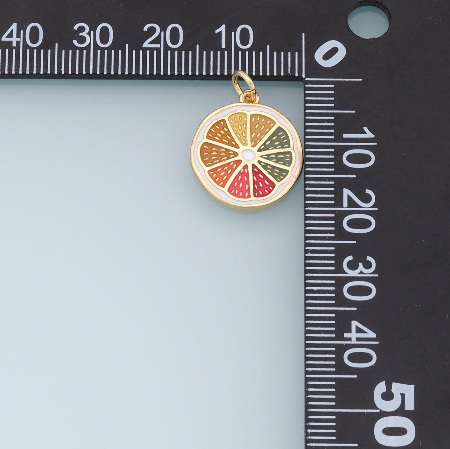Gold Lemon Charms,18K Gold Filled Color Lemon Pendant,Fruit Charm Bracelet Necklace for DIY Jewelry Making Supply