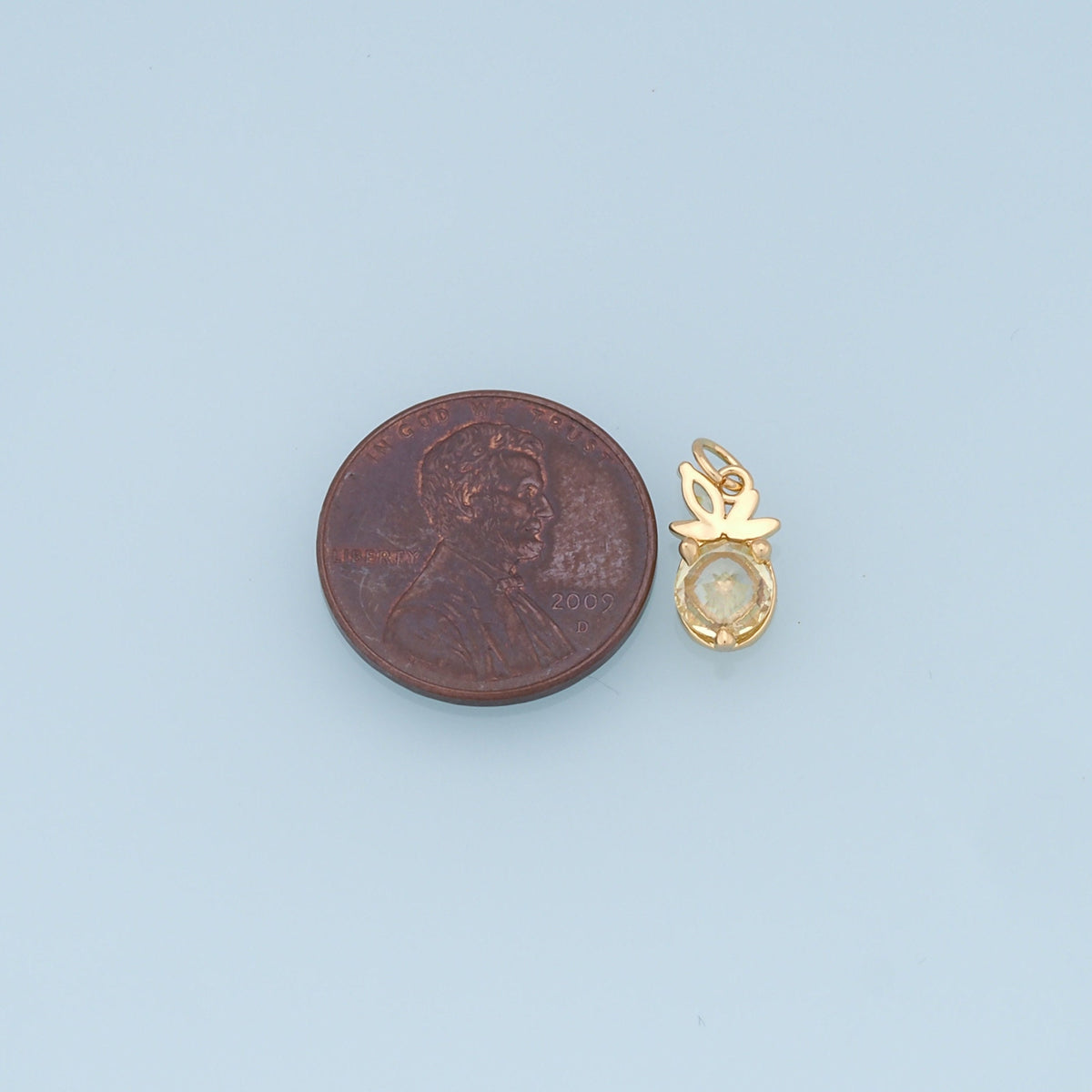 18K Gold Filled Apple Charm Pendant for Jewelry Making