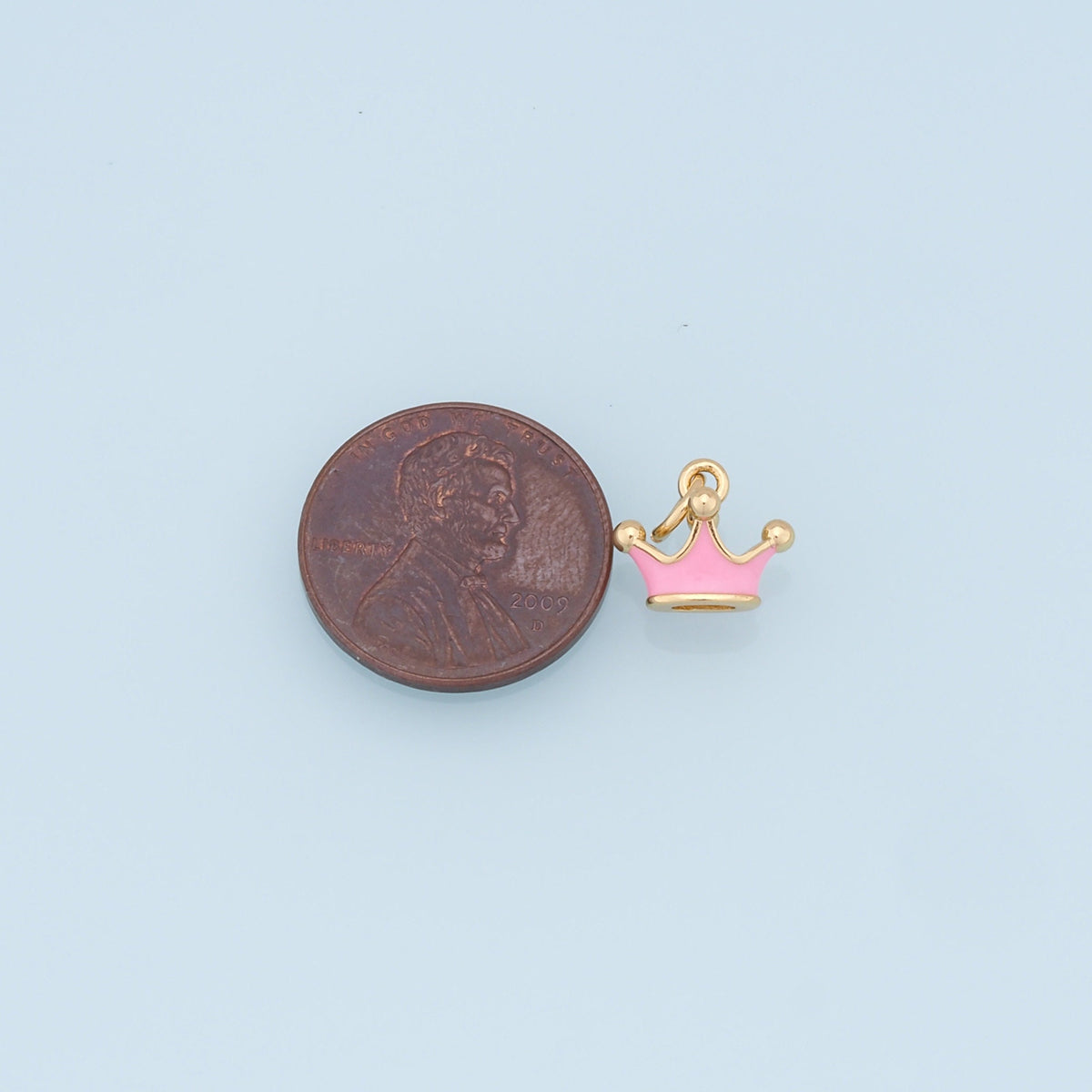 18K Gold Filled Hand Enamel Charm Pendant for Jewelry Making