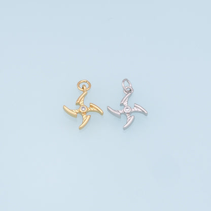 18K Gold Filled Star Charm Pendant for Jewelry Making