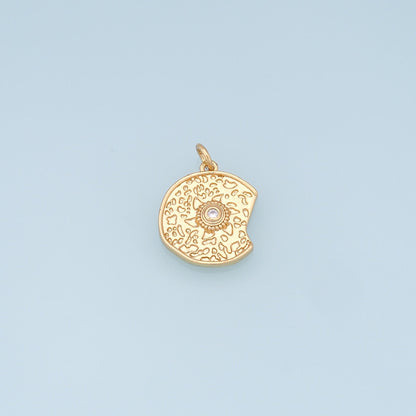 18K Gold Filled Sun Charm Pendant for Jewelry Making