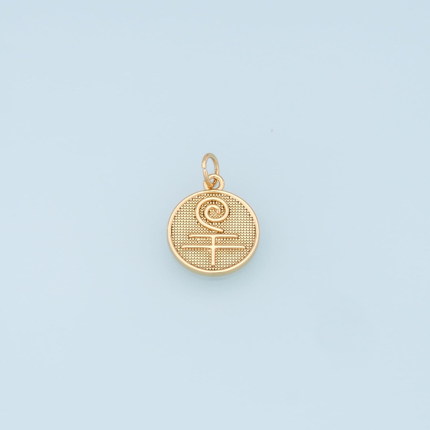 Gold element Charms,18K Gold Filled Fire Wind Earth Water Pendant,Element Charm Bracelet Necklace for DIY Jewelry Making Supply