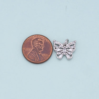 Gold Butterfly Charms,18K Gold Filled Butterfly Pendant,Butterfly Charm Bracelet Necklace for DIY Jewelry Making Supply
