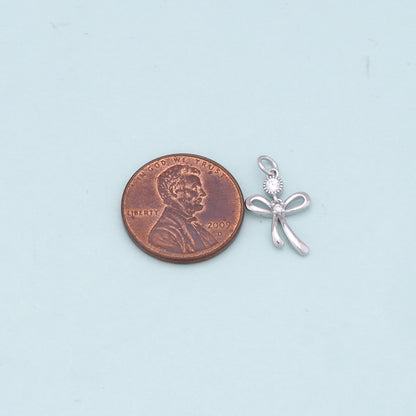 Gold Tiny Bow Charms,18K Gold Filled Bow Pendant,Bow Charm Bracelet Necklace for DIY Jewelry Making Supply
