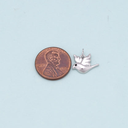 Gold Bird Charms,18K Gold Filled Bird Pendant,Bird Charm Bracelet Necklace for DIY Jewelry Making Supply