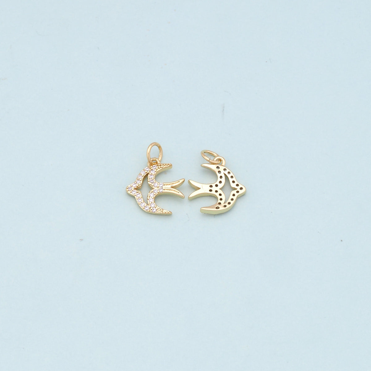 18K Gold Filled Hand Charm Pendant for Jewelry Making