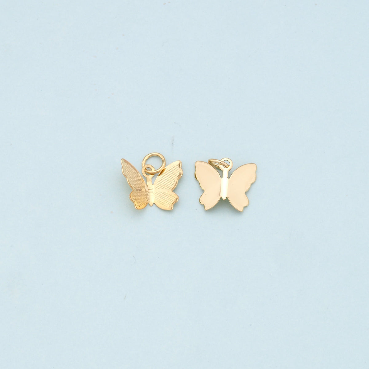 Gold Butterfly Charms,18K Gold Filled Butterfly Pendant,Butterfly Charm Bracelet Necklace for DIY Jewelry Making Supply