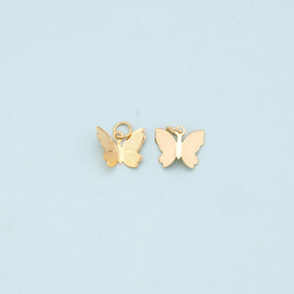 Gold Butterfly Charms,18K Gold Filled Butterfly Pendant,Butterfly Charm Bracelet Necklace for DIY Jewelry Making Supply