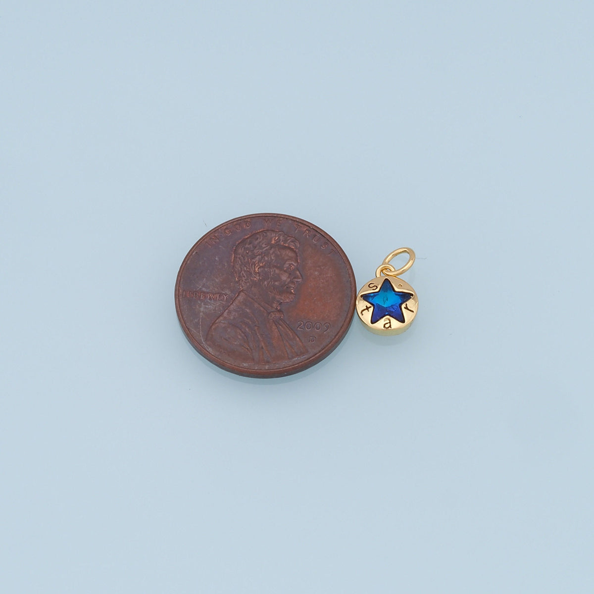 Gold Star Charms,18K Gold Filled Star Pendant,Star Charm Bracelet Necklace for DIY Jewelry Making Supply