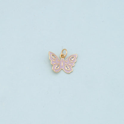 Gold Butterfly Charms,18K Gold Filled Butterfly Pendant,Butterfly Charm Bracelet Necklace for DIY Jewelry Making Supply