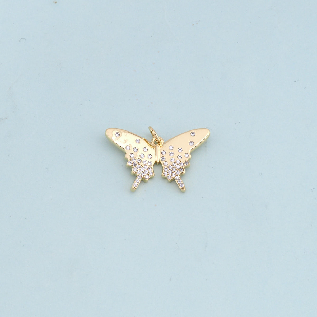 Gold Butterfly Charms,18K Gold Filled Butterfly Pendant,Butterfly Charm Bracelet Necklace for DIY Jewelry Making Supply