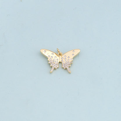 Gold Butterfly Charms,18K Gold Filled Butterfly Pendant,Butterfly Charm Bracelet Necklace for DIY Jewelry Making Supply
