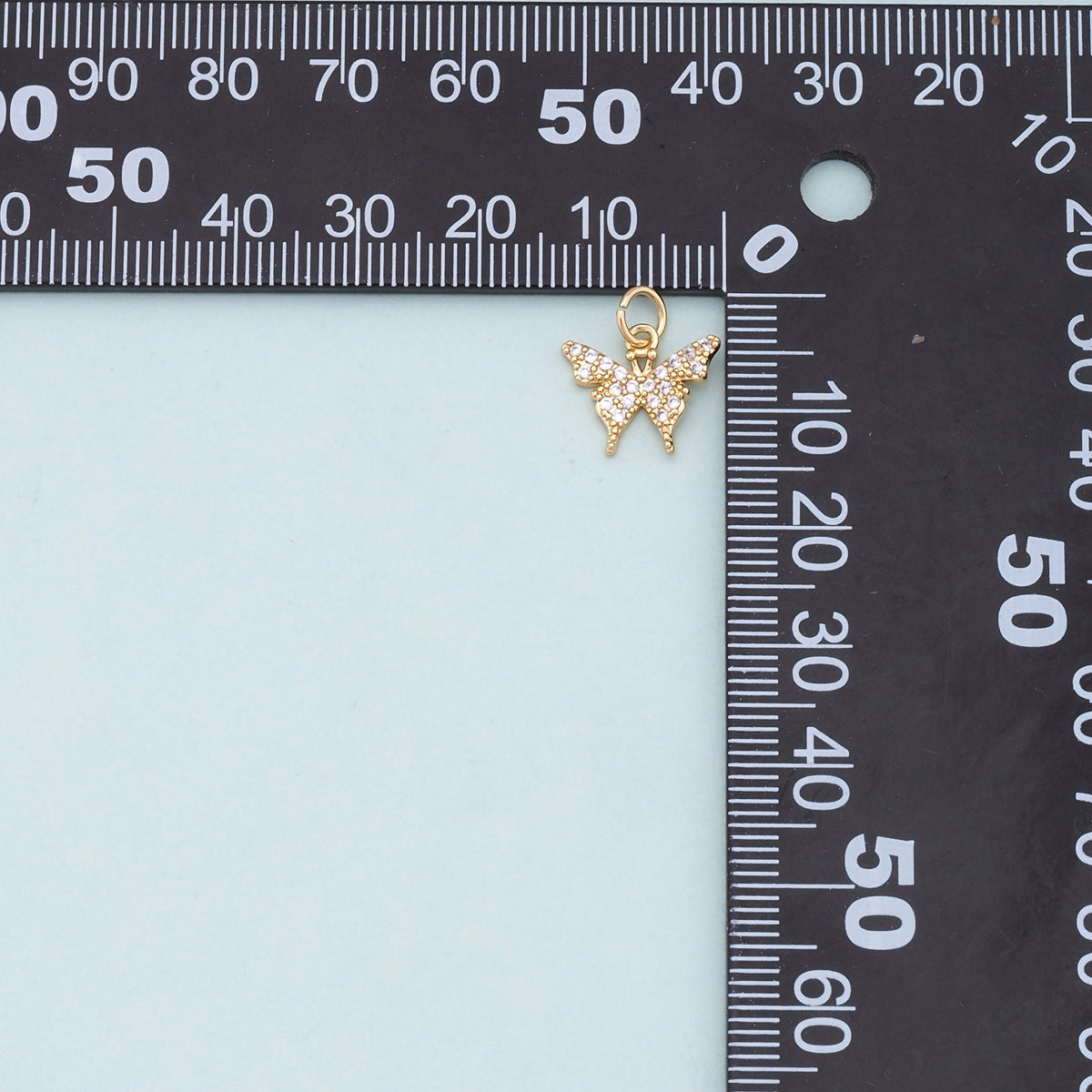 18K Gold Filled Butterfly Charm Pendant for Jewelry Making