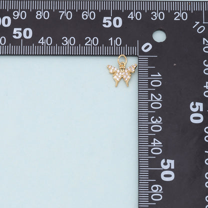18K Gold Filled Butterfly Charm Pendant for Jewelry Making
