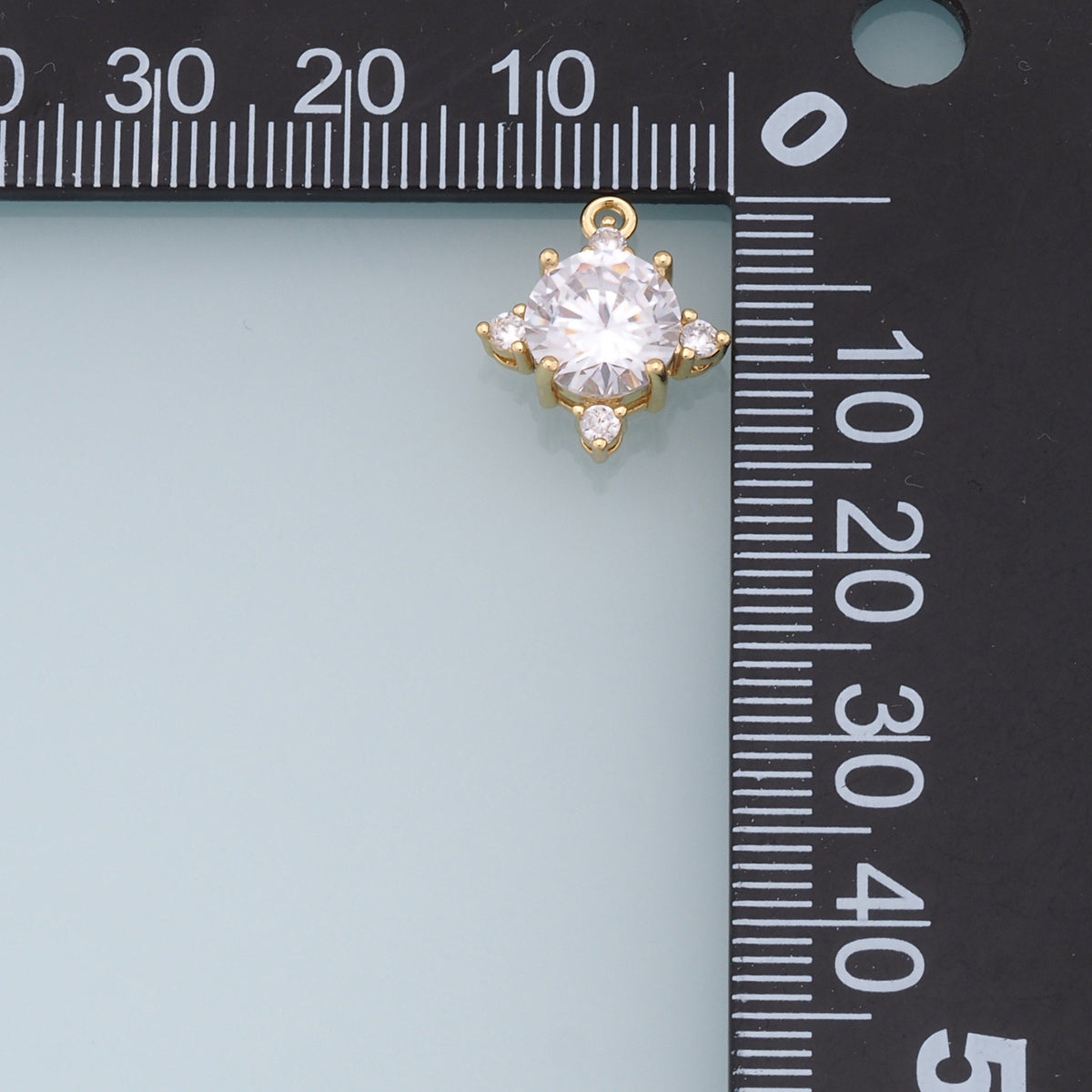 18K Gold Filled Star Pendant,CZ Star Charm Bracelet Necklace for DIY Jewelry Making Supply