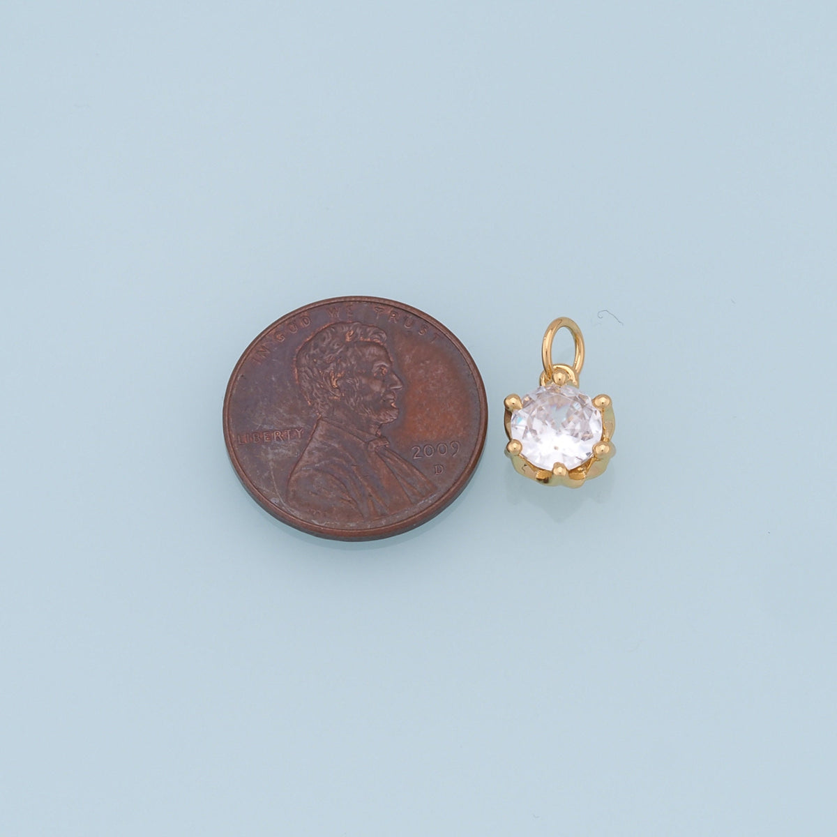 18K Gold Filled Star Pendant,CZ Star Charm Bracelet Necklace for DIY Jewelry Making Supply