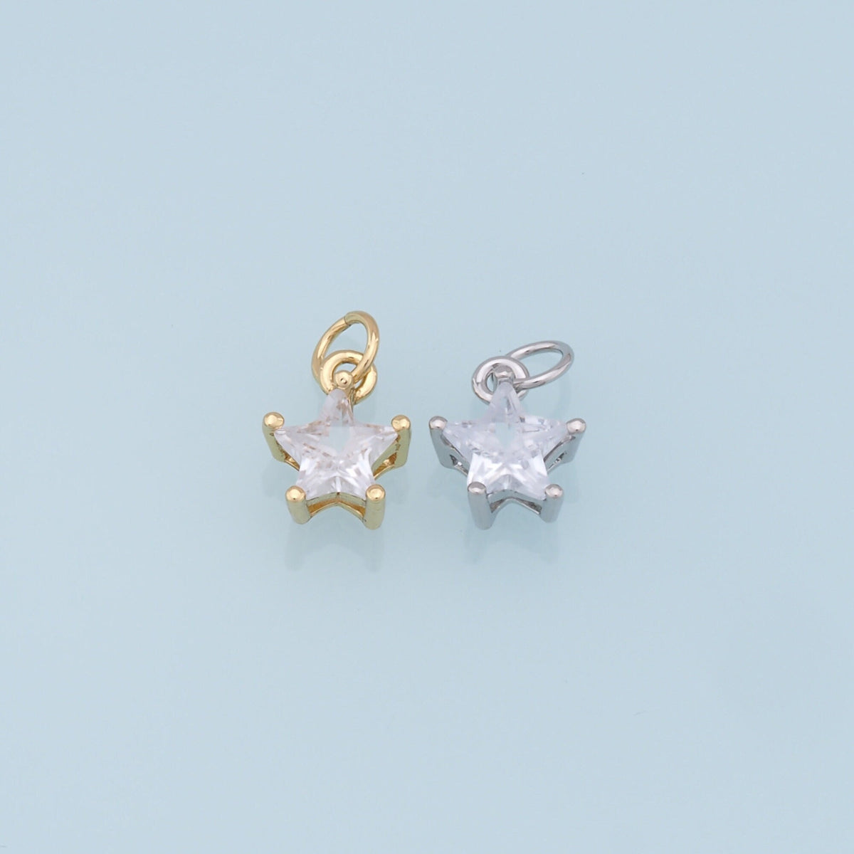 18K Gold Filled Star Charm Pendant for Jewelry Making