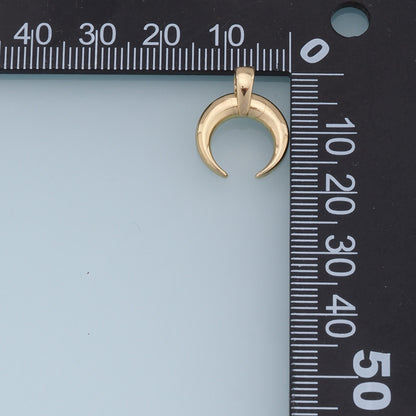 18K Gold Filled Moon Pendant,Moon Charm Bracelet Necklace for DIY Jewelry Making Supply