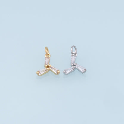Gold Windmill Charms,18K Gold Filled CZ Windmill Pendant,Silver Windmill Charm Bracelet Necklace for DIY Jewelry Making Supply