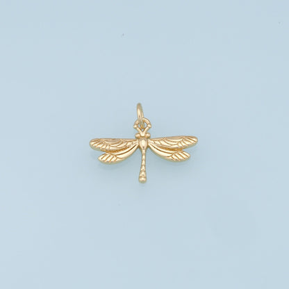 Gold Dragonfly Charms,18K Gold Filled Dragonfly Pendant,Dragonfly Charm Bracelet Necklace for DIY Jewelry Making Supply