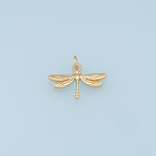 Gold Dragonfly Charms,18K Gold Filled Dragonfly Pendant,Dragonfly Charm Bracelet Necklace for DIY Jewelry Making Supply