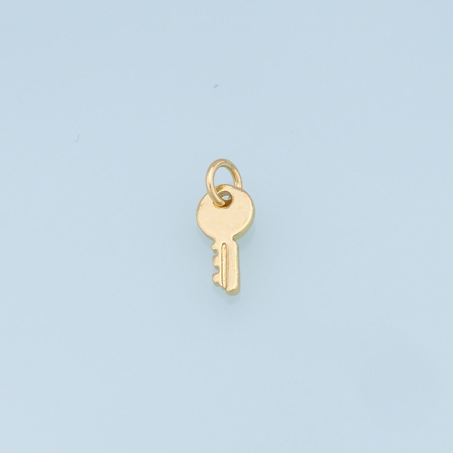 Gold key Charms,18K Gold Filled Key Pendant,key Charm Bracelet Necklace for DIY Jewelry Making Supply