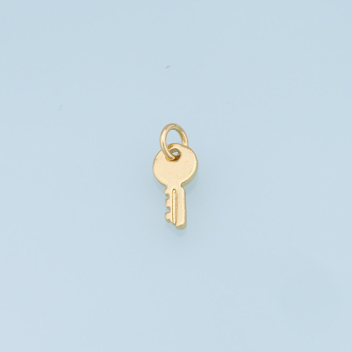 18K Gold Filled Key Charm Pendant for Jewelry Making