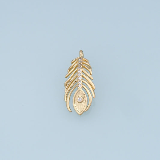 18K Gold Filled Charm Pendant for Jewelry Making
