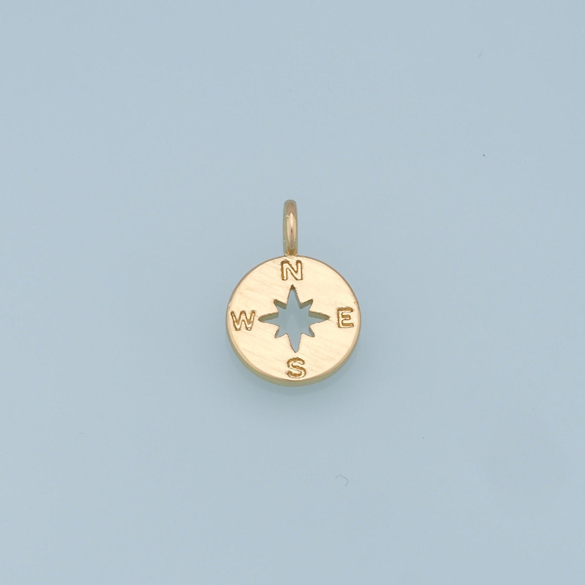 18K Gold Filled North Star Charm Pendant for Jewelry Making