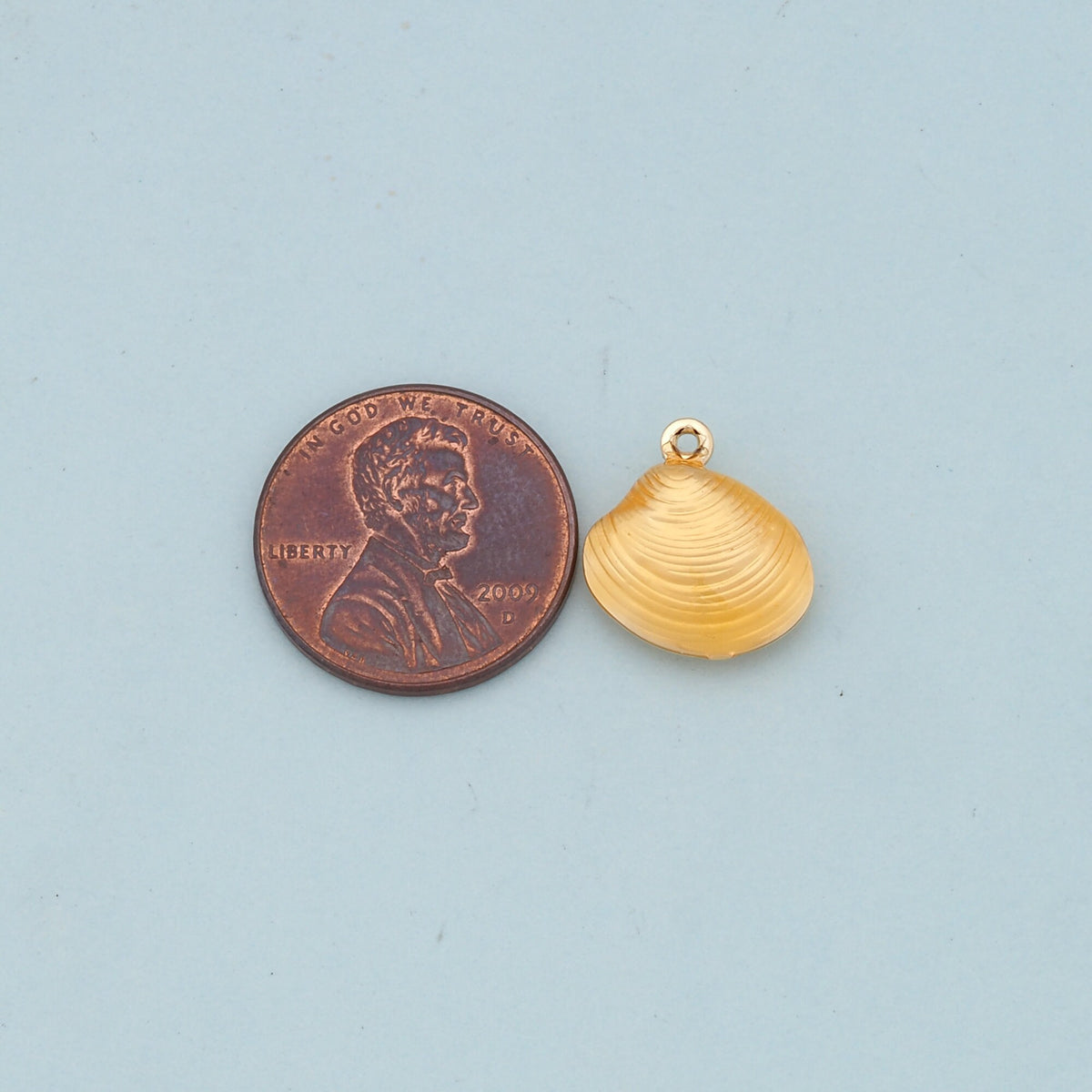 Gold Shell Charms,18K Gold Filled Conch Shell Pendant,Conch Shell Charm Bracelet Necklace for DIY Jewelry Making Supply