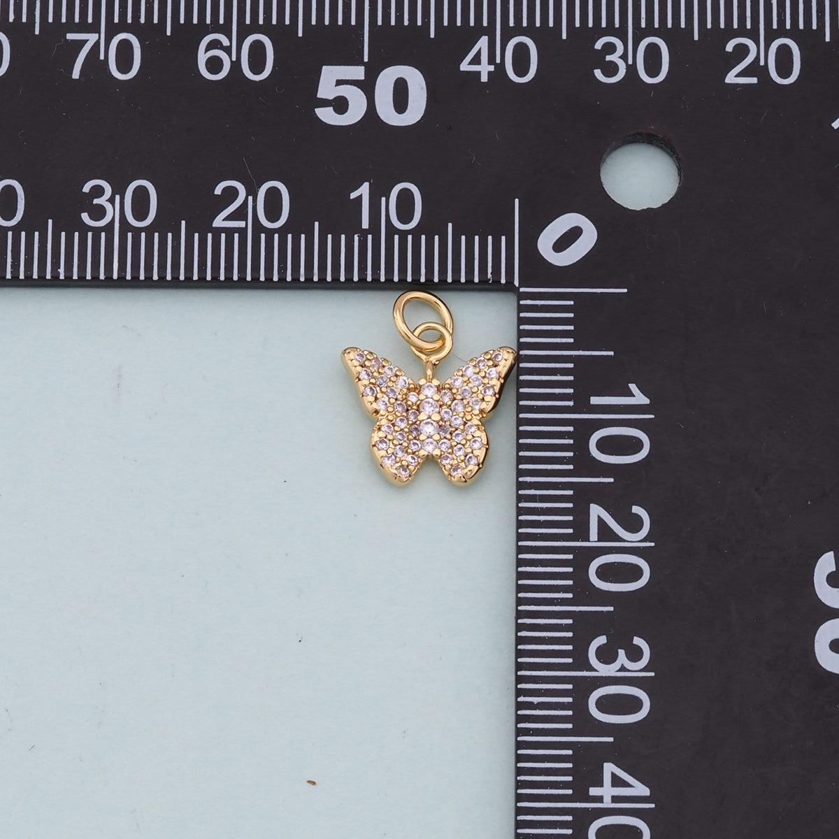 Gold Butterfly Charms,18K Gold Filled Butterfly Pendant,Butterfly Charm Bracelet Necklace for DIY Jewelry Making Supply