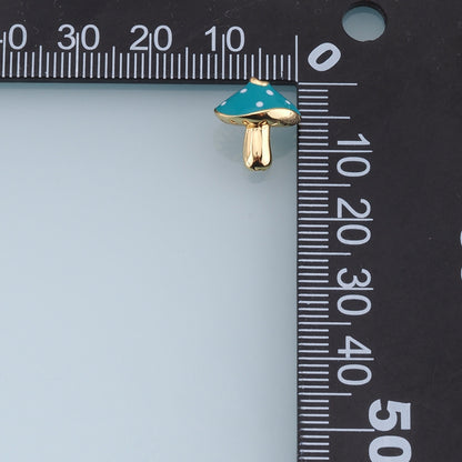 Gold Mushroom Beads Charms,18K Gold Filled Mushroom spacer beads,Mushroom Charms Bracelet Necklace for DIY Jewelry Making Sup