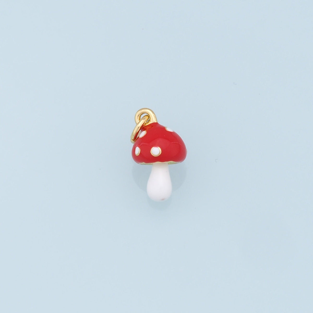 18K Gold Filled Enamel Charm Pendant for Jewelry Making
