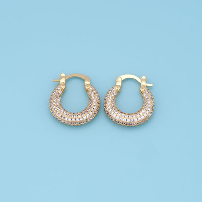 1pair 14K Gold Filled Thick Hoops Earrings,Gold Earrings,Dainty Hoops Huggie,Gold Huggies Hoop Earrings