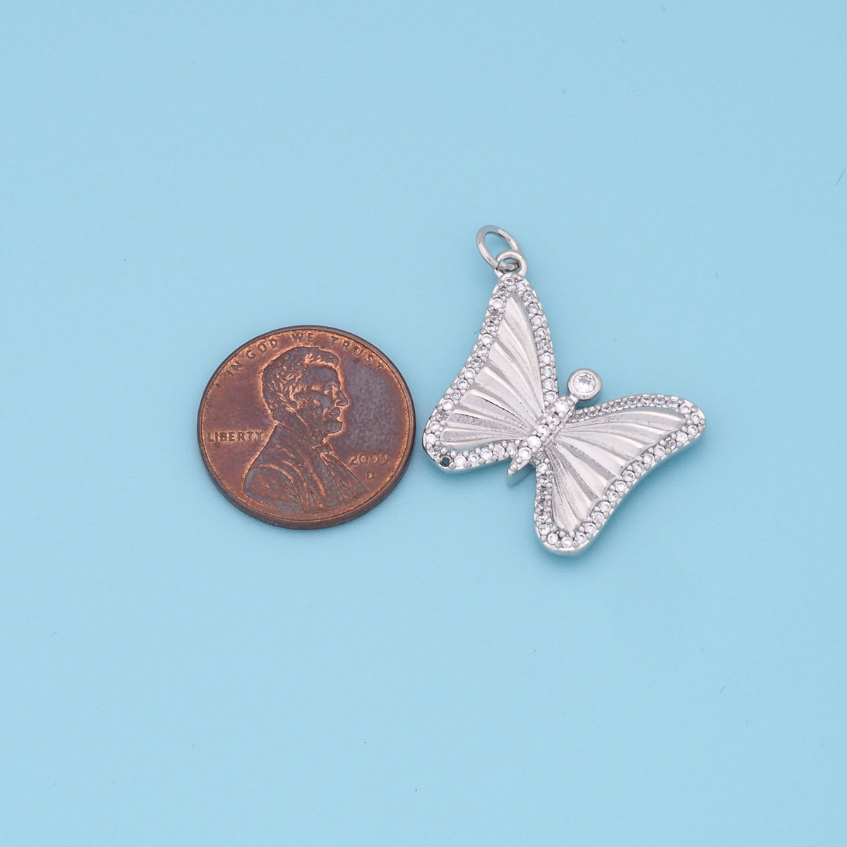 Gold Butterfly Charms,18K Gold Filled Butterfly Pendant,insect Charm Bracelet Necklace for DIY Jewelry Making Supply