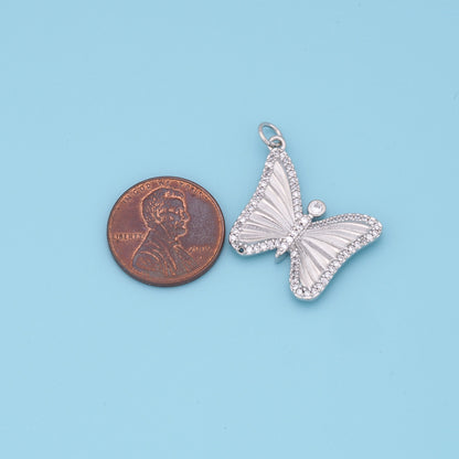 Gold Butterfly Charms,18K Gold Filled Butterfly Pendant,insect Charm Bracelet Necklace for DIY Jewelry Making Supply