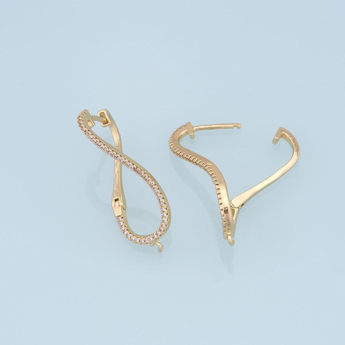 1pair 18K Gold Filled Hoops Earrings,Gold Earrings,Dainty Hoops Huggie,Gold Huggies Hoop Earrings