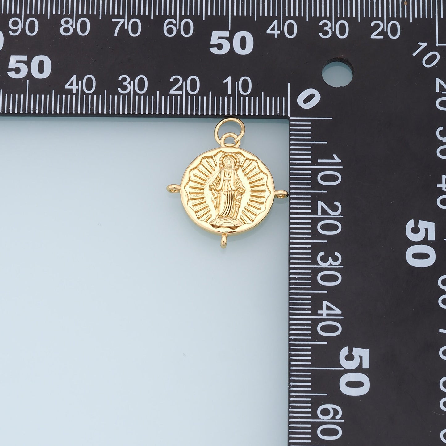 Gold Pray virgin mary Charms,18K Gold Filled pray Our Lady Pendant Bracelet Necklace for DIY Jewelry Making Supply