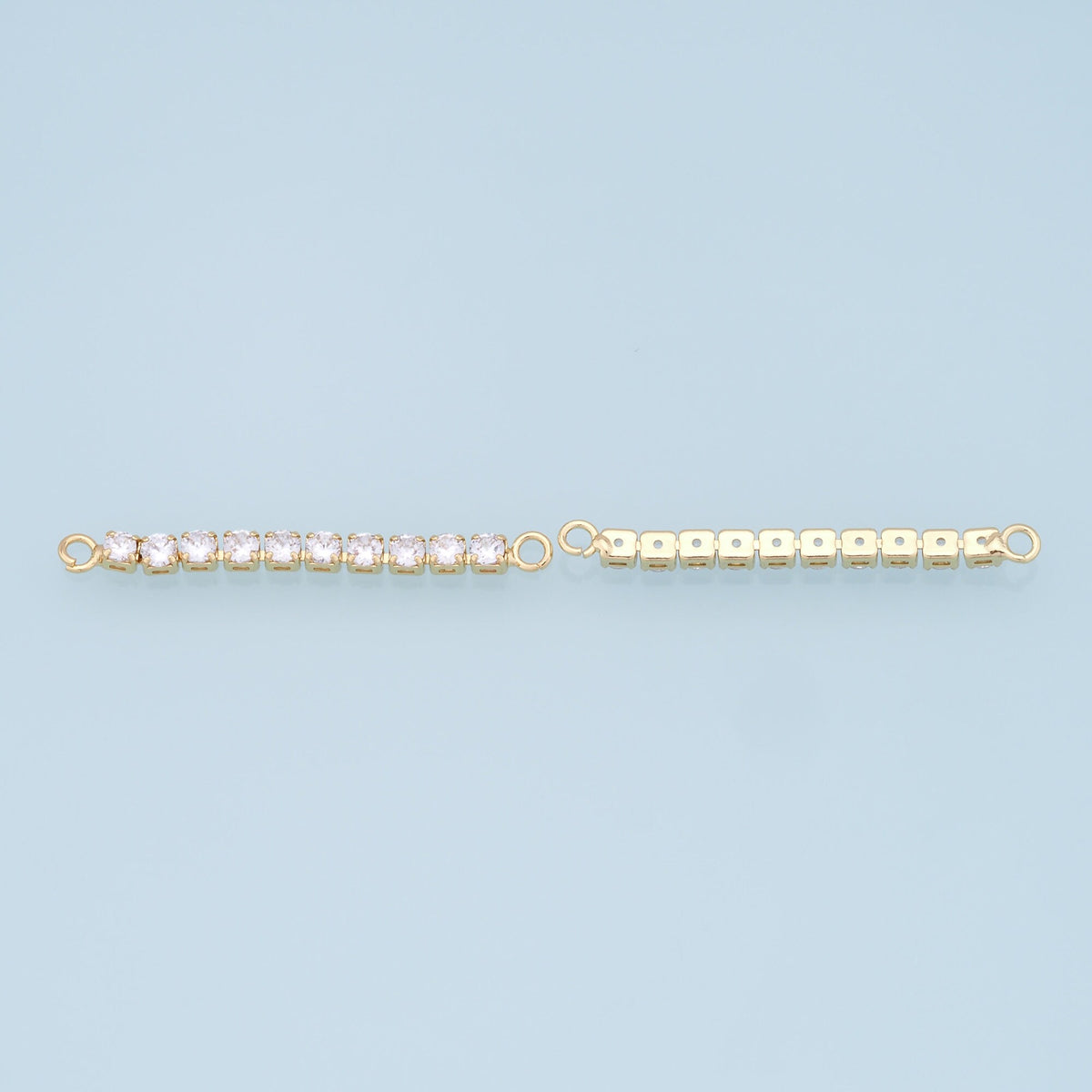18K Gold Filled Round Connector for Jewelry Making