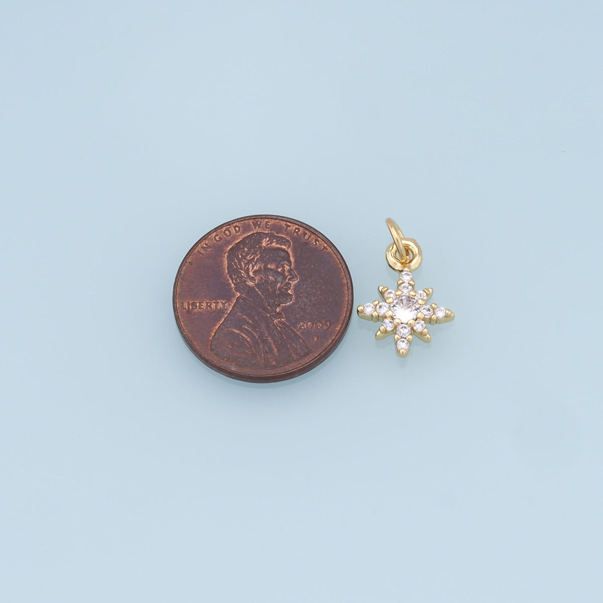 18K Gold Filled Star Charm Pendant for Jewelry Making