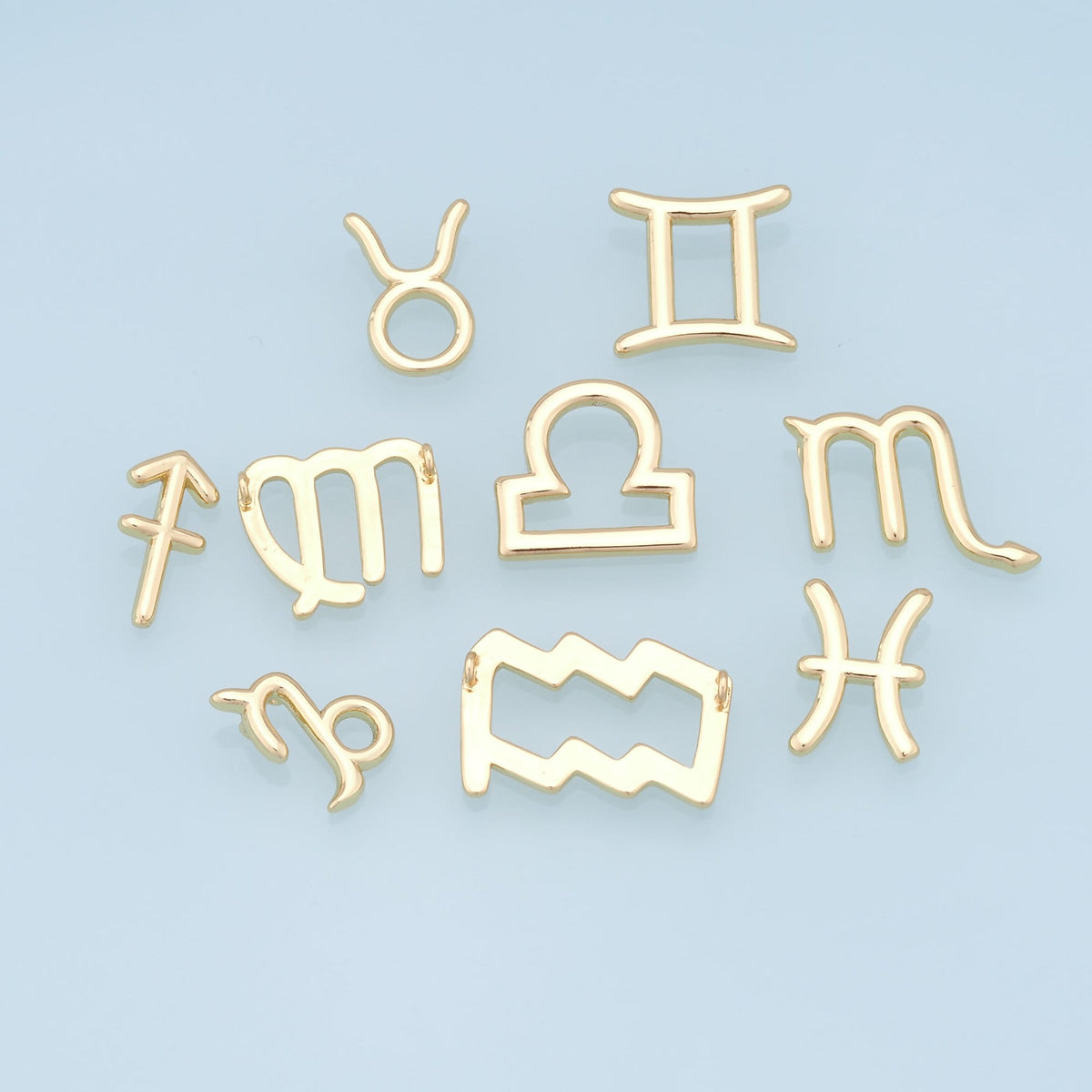 18K Gold Filled Zodiac Constellation Charms,Zodiac Symbol,Horoscope Charm,Gold Astrological Zodiac Sign Minimalist Jewelry
