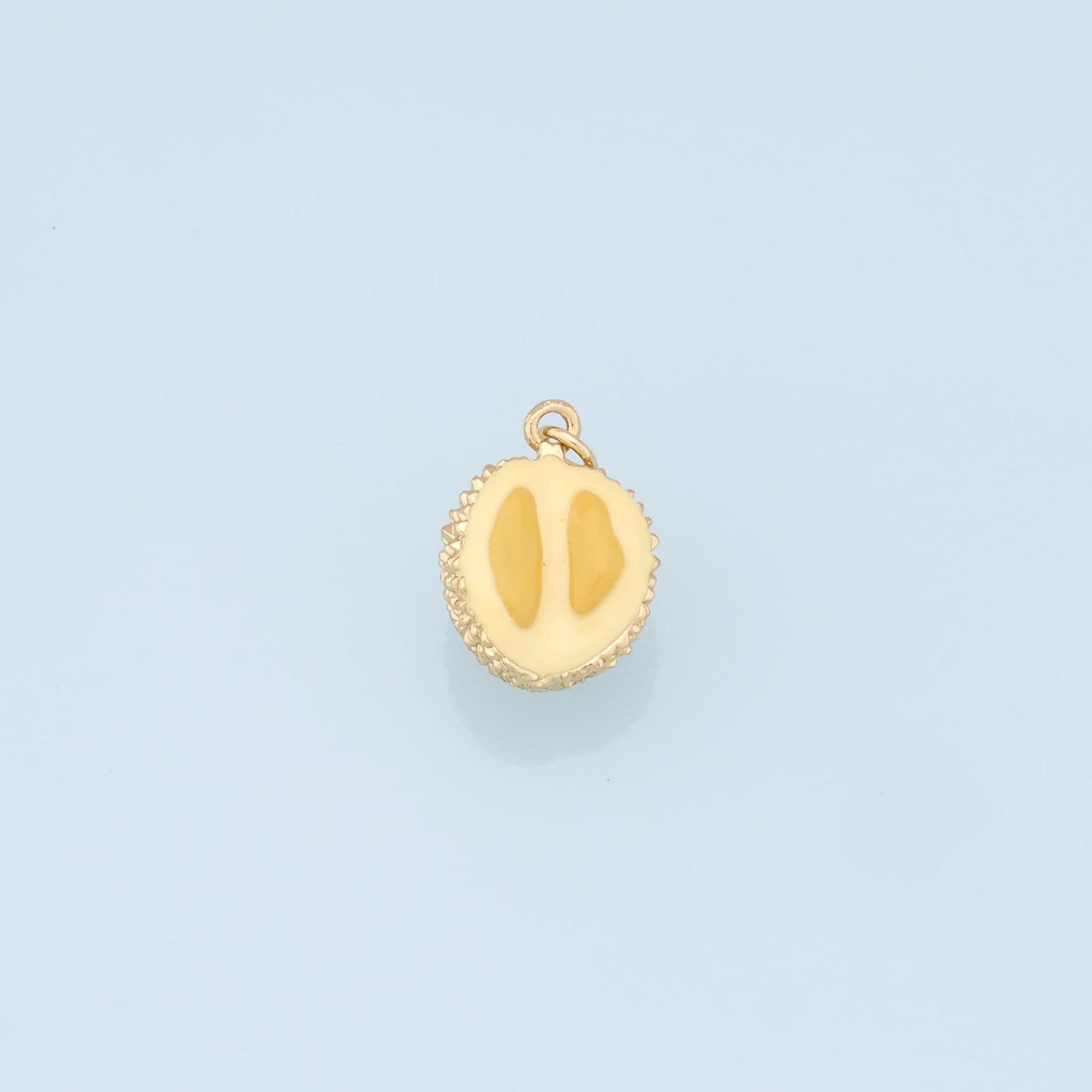 Gold Durian Charms,18K Gold Filled durian Pendant,Fruit Charm Bracelet Necklace for DIY Jewelry Making Supply