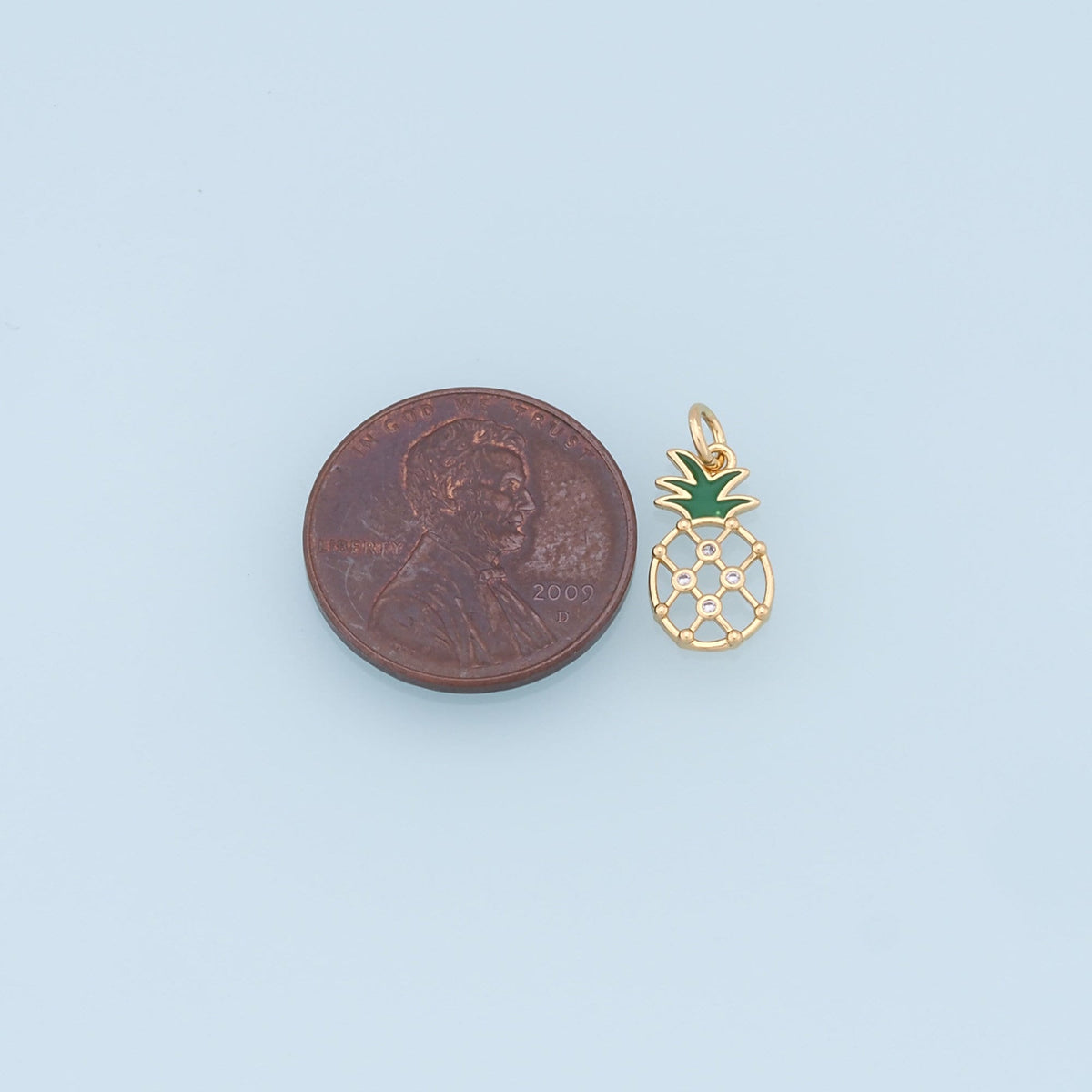 18K Gold Filled Apple Charm Pendant for Jewelry Making